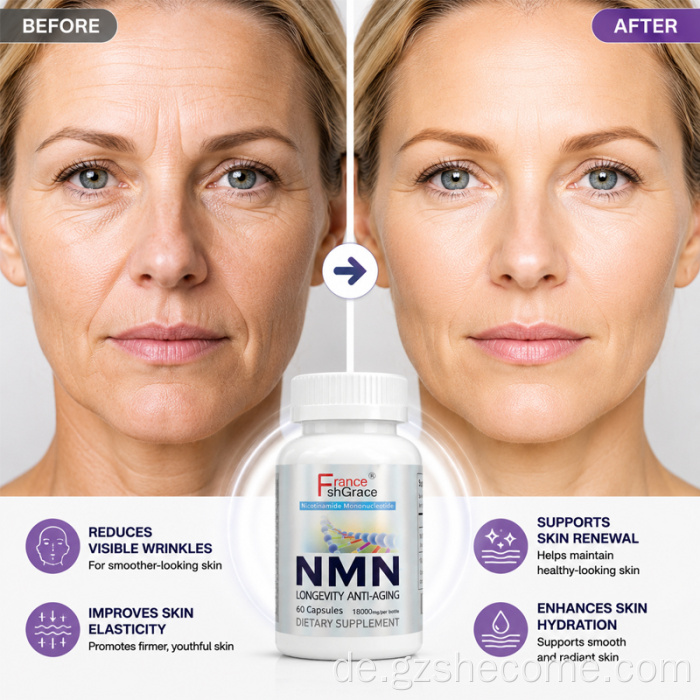 Shecome NMN Capsules Energy Cellular NAD+ Support